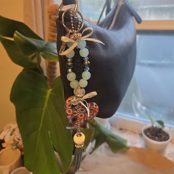 Handmade Purse Charm - "Hearts Galore" - Picture 2 of 3